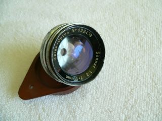 50mm F2 Zeiss - Opton Sonnar Lens For Contax Rangefinders (early)