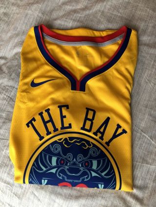 Nike Nba Golden State Warriors Steph Curry The Bay Swingman Jersey Men’s Xl 52