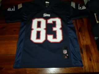 Wes Welker 83 England Patriots Nfl Reebok Jersey Youth Small (8)