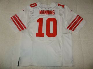 Euc Sewn Eli Manning 10 York Giants Nike Football Jersey Mens L Large Sz 44