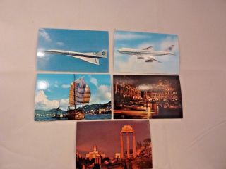 Vintage Pan Am Postcards (set Of 25,  Including The S.  S.  T. )