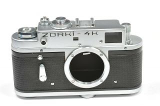 Zorki 4k Body,  Rangefinder Camera Based On Leica,  After Cla Service,