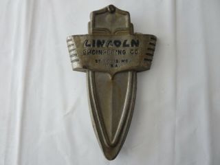 Vintage Lincoln Engineering Badge Emblem Logo - Lincoln Welder ? St Louis Mo