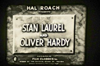 16mm Film: Laurel & Hardy In " Helpmates " 1932 Comedy