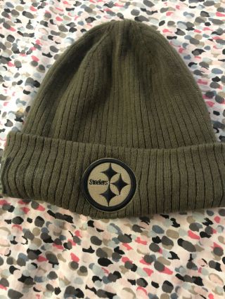 Pittsburgh Steelers Winter Hat Camo Green