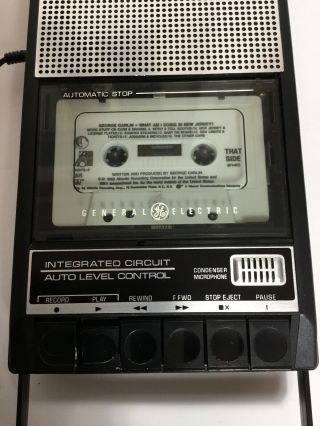 Vintage General Electric GE Portable Cassette Player Recorder Model 3 - 5015 C 2