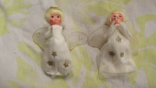 Vintage Made In Japan 7 " Angel Christmas Tree Ornament Set 2