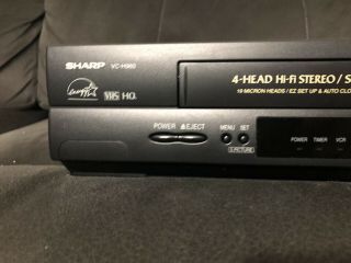 Sharp VHS VCR Player Recorder Video Cassette Tape HI FI Stereo VC - H960 2