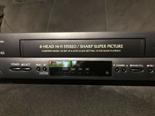 Sharp VHS VCR Player Recorder Video Cassette Tape HI FI Stereo VC - H960 3