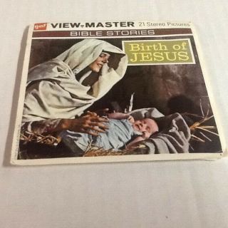 Vintage Viewmaster 3 Reel Set Bible Stories Birth Of Jesus