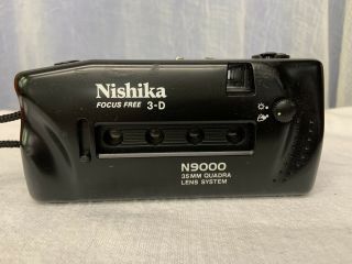 Nishika N9000 35mm 3 - D Focus Quadra Lens Film Camera