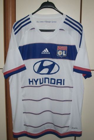 Olympique Lyonnais Lyon 2015 - 2016 Home Football Shirt Jersey Adidas Size Xl