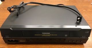 Toshiba W - 522 Vcr 4 - Head Hi - Fi Stereo Vhs Player Recorder No Remote