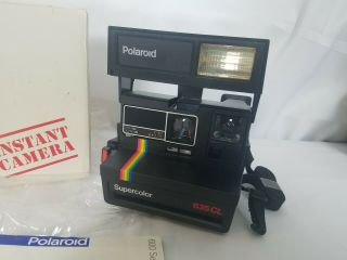 Polaroid Supercolor 635CL Black & Rainbow Polaroid Camera 600 3