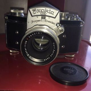 Exacta Vx Camera,  Biotar 2/58 Lens Carl Zeiss 35mm Jhagee Dresden Silver Parts