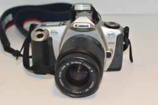 Canon Rebel 2000 35mm Eos Auto Focus/flash Film Camera & Canon Zoom Lens 35=80mm