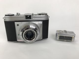 Kodak Retinette 35mm Camera With Case And Flash Attachment