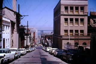 1963 San Francisco Street Scene Vintage 35mm Slide Qr20