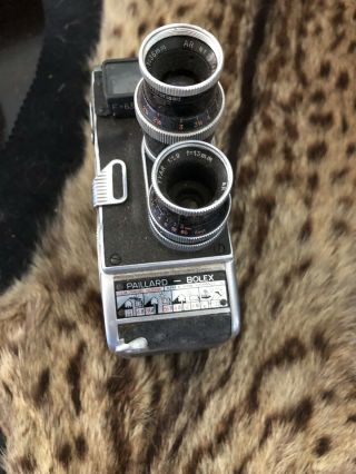 Paillard Bolex B - 8 Movie Camera 8MM Beauty W/ Orig Case 3