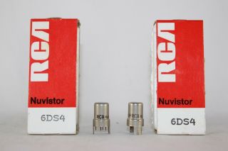 Perfectly Matched Nib Pair Rca 6ds4 Nuvistors Test Very Strong 120 Nos,