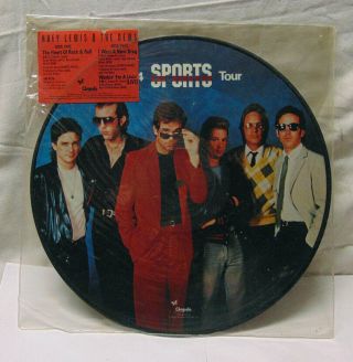 Vintage 1984 Huey Lewis & The News Sports 12 " Inch 3 Song Ep Picture Disc Record