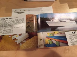 Chris Craft Commander 41 Yacht Boat Brochure And Specification Package - 1977 2