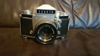 Vintage Exakta Varex Iib Dresden With Meyer - Optik Domiplan 50mm F/2.  8