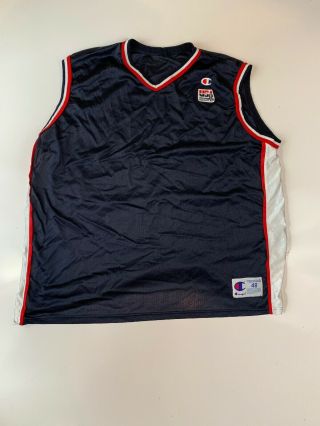 1990s Champion Usa Basketball Jersey Size 48 Nba Xl