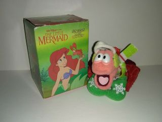 Vintage 1989 Disney Little Mermaid Sebastian Plush Christmas Ornament Mcdonald 