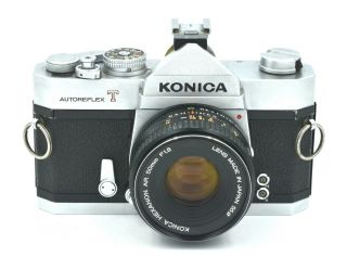 Konica Autoreflex T (2) Camera With Hexanon Ar 1:1.  8 F=50mm Lens On