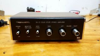 Vintage Realistic Sa - 10 Solid State Stereo Amplifier