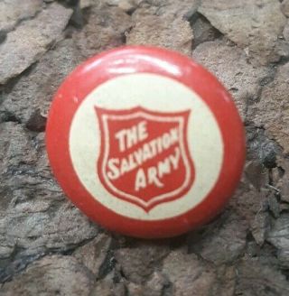 The Salvation Army Vintage Pinback Button Pin