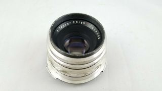 Carl Zeiss Jena F/2.  8 80mm Lens