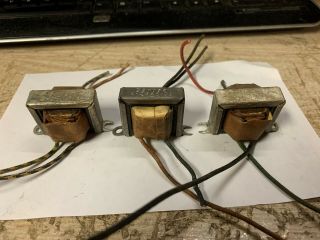3 Vintage Stancor Tube Amp Output Transformers 6bq5 Se