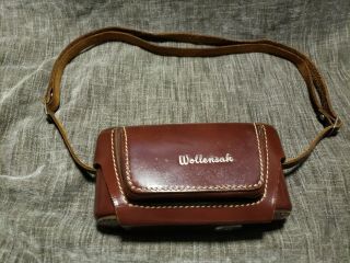 Wollensak Vintage Leather Case For Stereo 10 Camera,  Vg