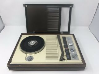 Vintage Realtone/am/solid State Radio Phono Portable Phonograph Record Player