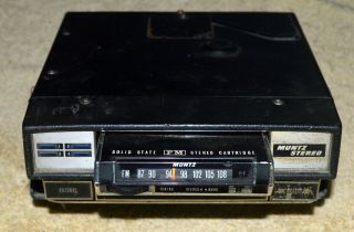 Vintage Muntz Fm Stereo 8 Track Car Radio Player Made In Japan Rare Collectible