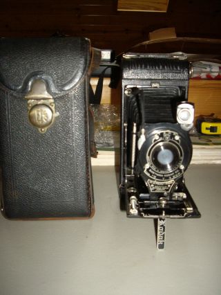 Vintage Eastman Kodak Pocket Folding Camera No 1a W/case