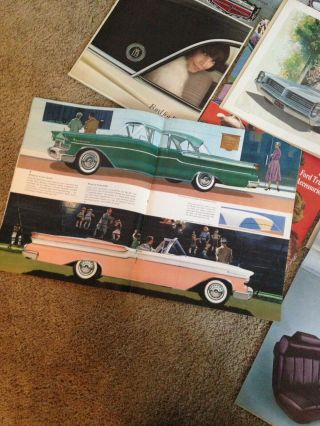 Vintage 1957 - 1970 Car Dealership Brochures Mercury Cadillac Pontiac Thunderbird