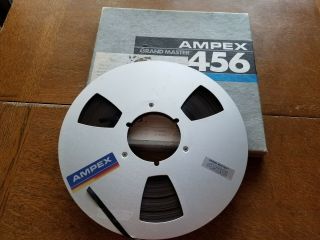 Vtg Ampex Grand Master 456 10 1/2 " X 1/4 " Reel To Reel Tape