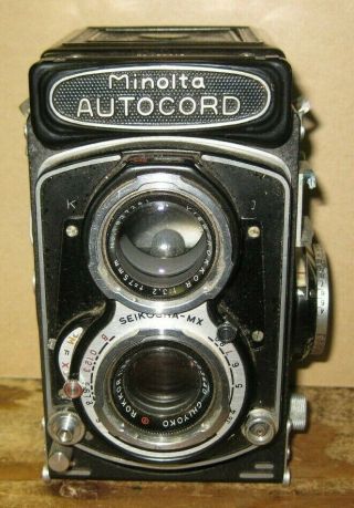 Minolta Autocord Film Camera Chiyoko Rokkor 75mm Lens