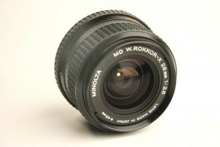 Minolta Md W.  Rokkor - X Wide Angle Camera Lens 28mm F2.  8