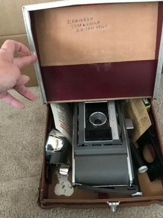Vintage Poloroid Model J66 Electric Eye Land Camera Kit Box - Steampunk