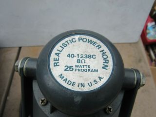 Realistic Power Horn Model 40 - 1238C,  8 Ohms,  25 Watts 3