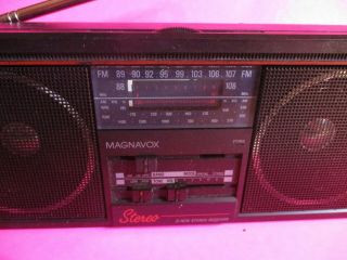Magnavox Spatial Stereo Vintage Receiver D - 1670 Battery Powered,  Mini Boom Box 2