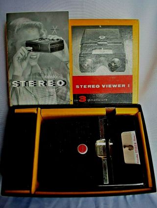 1950s Kodak Kodaslide Stereo Viewer I W/ 17 3d Slides (1950s)