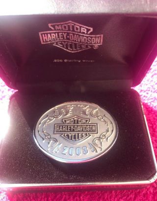 Harley Davidson 100th Anniversary Sterling Silver Limited Edition Pin Usa