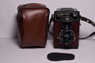 Lubitel 166 Universal Brown Body Old Soviet / Russian Tlr Camera,  T - 22 (4.  5/75)