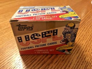1985 Topps Usfl Football Complete Boxed Set