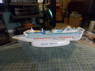 Princess Cruises Grand Princess Resin Figurine Ship Maritime Collector 9 3/4 " Vg